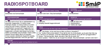 Radiospotboard stop vold mod børn - udfyldt eksempel