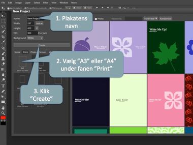Photopea Plakatguide Opret 3